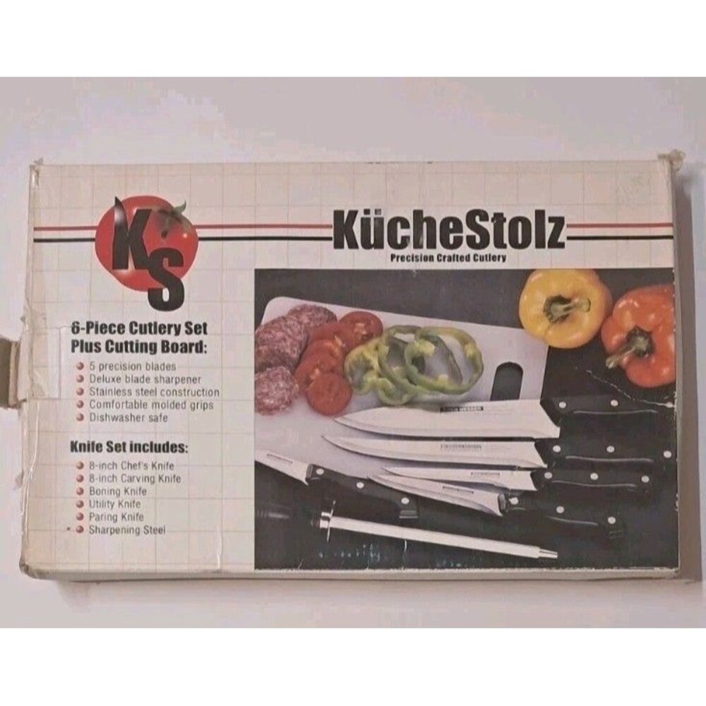 Koch Messer Cutlery Set 6-Piece Kitchen Knives with Blade Sharpener